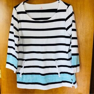 Talbots Multicolored Relaxed Long Sleeve jersey